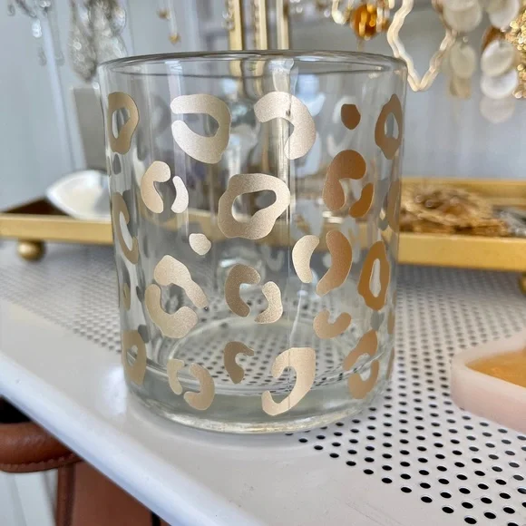 Champagne Leopard Print Clear Mug - Picture 6 of 10